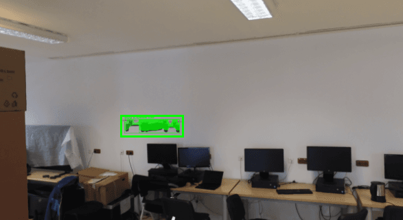 Successful pseudo-label detection of drone